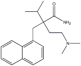 α-[2-(Dimethylamino)ethyl]-α-isopropyl-1-naphthalenepropionamide Structure