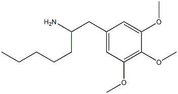 3,4,5-Trimethoxy-α-pentylbenzeneethanamine Struktur