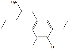 α-Propyl-3,4,5-trimethoxybenzeneethanamine Structure