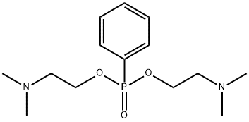 Bis(2-dimethylaminoethyl)=phenylphosphonate Struktur