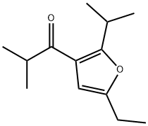 1-Propanone,1-[5-ethyl-2-(1-methylethyl)-3-furanyl]-2-methyl-(9CI) Structure