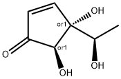 2-Cyclopenten-1-one, 4,5-dihydroxy-4-[(1R)-1-hydroxyethyl]-, (4R,5R)-rel- (9CI) Structure