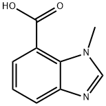 1H-Benzimidazole-7-carboxylicacid,1-methyl-(9CI) Structure