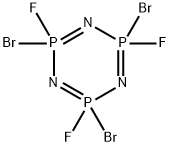 1,3,5,2,4,6-Triazatriphosphorine, 2,4,6-tribromo-2,4,6-trifluoro-2,2,4 ,4,6,6-hexahydro- Structure