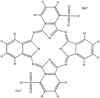 barium [29H,31H-phthalocyaninedisulphonato(4-)-N29,N30,N31,N32]cuprate(2-) 
