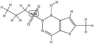 67398-03-2 1,2-dihydro-1-hydroxy-6-methyl-2-(propanesulfonyl)-thieno(3,2D)(1,2,3)-diazaborine