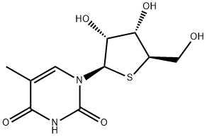 1-(4'-thio-beta-ribofuranosyl)thymine Structure