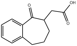 2-(5-Oxo-6,7,8,9-Tetrahydro-5H-Benzo[7]Annulen-6-Yl)Acetic Acid Struktur