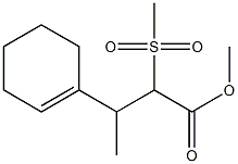β-Methyl-α-(methylsulfonyl)-1-cyclohexene-1-propionic acid methyl ester,67428-18-6,结构式
