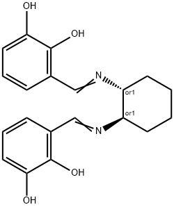 (1R,2R)-[N,N′-Bis(2′,3′-dihydroxybenzylidene)]-1,2-diaMinocyclohexane Struktur