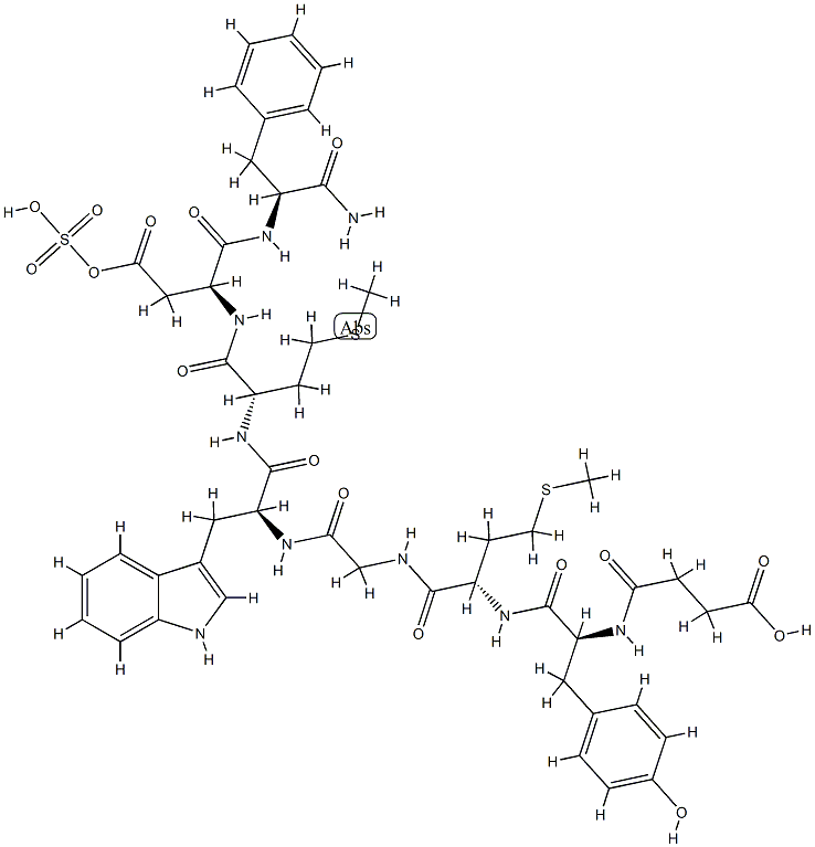 desaminopancreozymin octapeptide Struktur