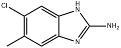 1H-Benzimidazol-2-amine,5-chloro-6-methyl-(9CI) Struktur