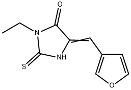 4-Imidazolidinone,3-ethyl-5-(3-furanylmethylene)-2-thioxo-(9CI) Struktur