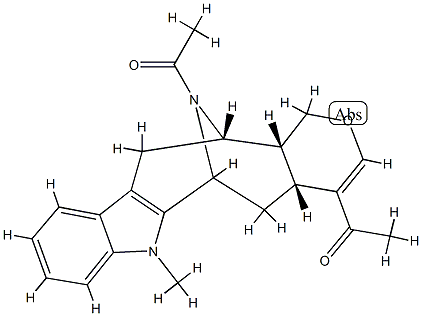 4-Acetyl-4-demethylalstphyllan-19-one Structure