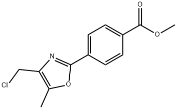 Methyl 4-(4-(chloroMethyl)-5-Methyloxazol-2-yl)benzoate Struktur