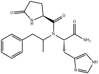 amphetamine, pGlu-His- Structure