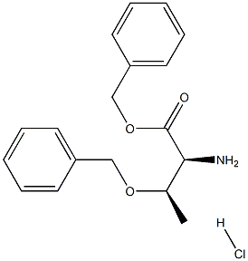 O-(苄基)-L-苏氨酸苄酯盐酸盐,67580-86-3,结构式