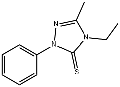 3H-1,2,4-Triazole-3-thione,4-ethyl-2,4-dihydro-5-methyl-2-phenyl-(9CI) 化学構造式