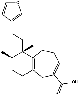 (1S)-1β-[2-(3-Furanyl)ethyl]-2,3,4,5,8,9-hexahydro-1,2α-dimethyl-1H-benzocycloheptene-6-carboxylic acid Structure