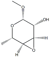beta-L-Altropyranoside, methyl 3,4-anhydro-6-deoxy- (9CI) Struktur