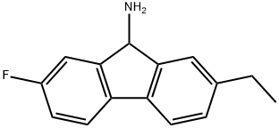 9H-Fluoren-9-amine,2-ethyl-7-fluoro-(9CI),676133-36-1,结构式