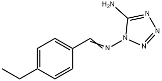 1H-Tetrazole-1,5-diamine,N1-[(4-ethylphenyl)methylene]-(9CI) Structure