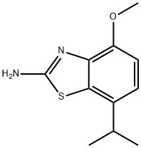 2-Benzothiazolamine,4-methoxy-7-(1-methylethyl)-(9CI) Structure
