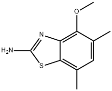 2-Benzothiazolamine,4-methoxy-5,7-dimethyl-(9CI),67618-06-8,结构式