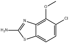 2-Benzothiazolamine,5-chloro-4-methoxy-(9CI) Struktur