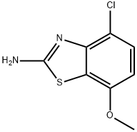 4-氯-7-甲氧基苯并[D]噻唑-2-胺, 67618-17-1, 结构式