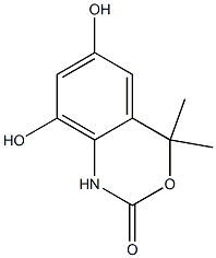 2H-3,1-Benzoxazin-2-one,1,4-dihydro-6,8-dihydroxy-4,4-dimethyl-(9CI) Struktur