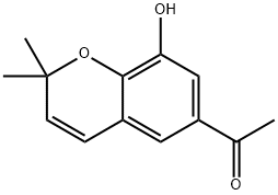 De-O-メチルアセトバニロクロメン 化学構造式