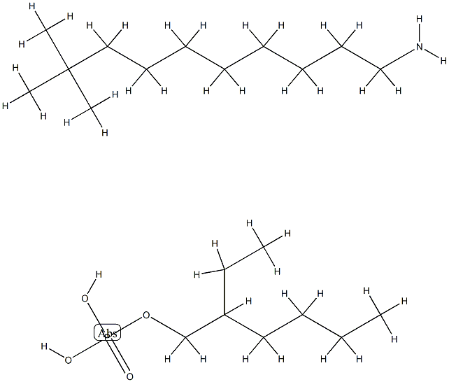 2-ethylhexyl dihydrogen phosphate, compound with tert-dodecylamine Struktur