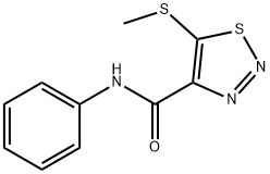 1,2,3-Thiadiazole-4-carboxamide,5-(methylthio)-N-phenyl-(9CI) Struktur