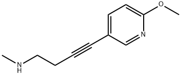 3-Butyn-1-amine,4-(6-methoxy-3-pyridinyl)-N-methyl-(9CI) Struktur