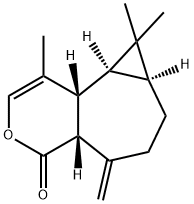 (4aR)-4aα,5,6,7,7aβ,8,8aβ,8bα-Octahydro-1,8,8-trimethyl-5-methylene-4H-cyclopropa[3,4]cyclohepta[1,2-c]pyran-4-one Structure