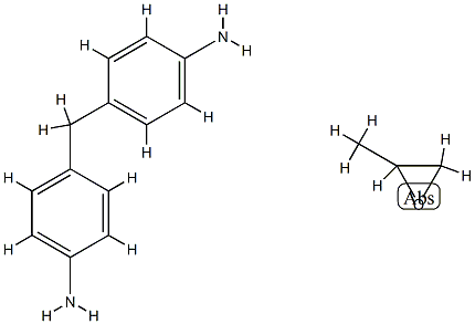 4-[(4-aminophenyl)methyl]aniline, 2-methyloxirane Structure