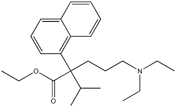 α-[3-(Diethylamino)propyl]-α-(1-methylethyl)-1-naphthaleneacetic acid ethyl ester,6779-89-1,结构式