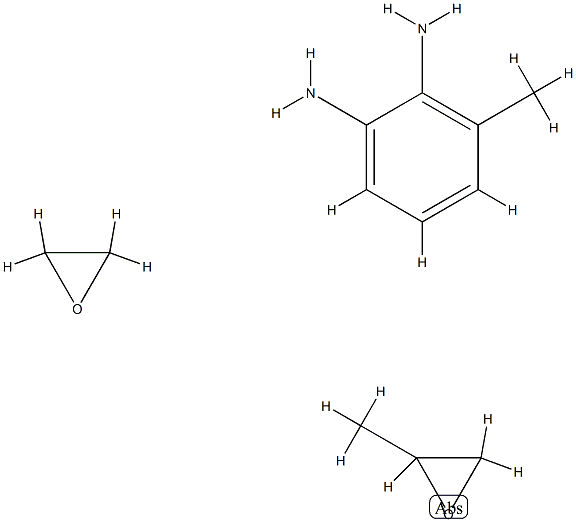 芳基-甲基-1,3-苯二胺与甲基环氧乙烷和环氧乙烷的聚合物, 67800-94-6, 结构式