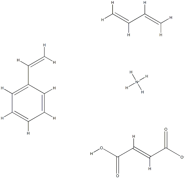 2-Butenedioic acid (E)-, polymer with 1,3-butadiene and ethenylbenzene, ammonium salt|