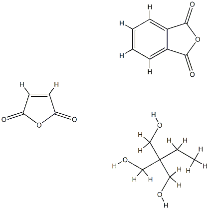 1,3-Isobenzofurandione,polymer with 2-ethyl-2-(hydroxymethyl)-1,3-propanediol and 2,5-furandione Struktur