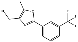 4-(CHLOROMETHYL)-5-METHYL-2-(3-(TRIFLUOROMETHYL)PHENYL)OXAZOLE Structure