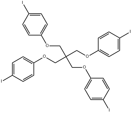 4,4'-(2,2-bis((4-iodophenoxy)methyl)propane-1,3-diyl)bis(oxy)bis(iodobenzene) Structure