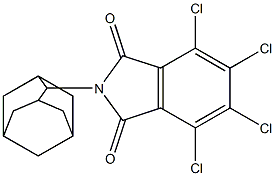 3,4,5,6-tetrachloro-N-(tricyclo[3.3.1.13,7]dec-2-yl)phthalimide Struktur