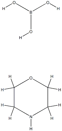 orthoboric acid, compound with morpholine Struktur