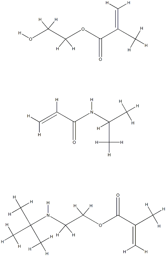 2-Hydroxyethyl methacrylate, N-isopropylacrylamide, 2-(tert-butylamino )ethyl methacrylate polymer 结构式