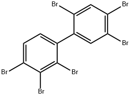 2,2',3,4,4',5'-ヘキサブロモビフェニル 化学構造式