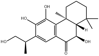 (4aS)-2,3,4,4a,10,10aα-Hexahydro-5,6,10α-trihydroxy-7-[(R)-2-hydroxy-1-methylethyl]-1,1,4aβ-trimethylphenanthren-9(1H)-one,67895-41-4,结构式