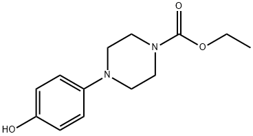 1-乙氧羰基-4-(4-羟基苯基)哌嗪 结构式