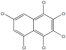 1,2,3,4,5,7-HEXACHLORONAPHTHALENE 结构式